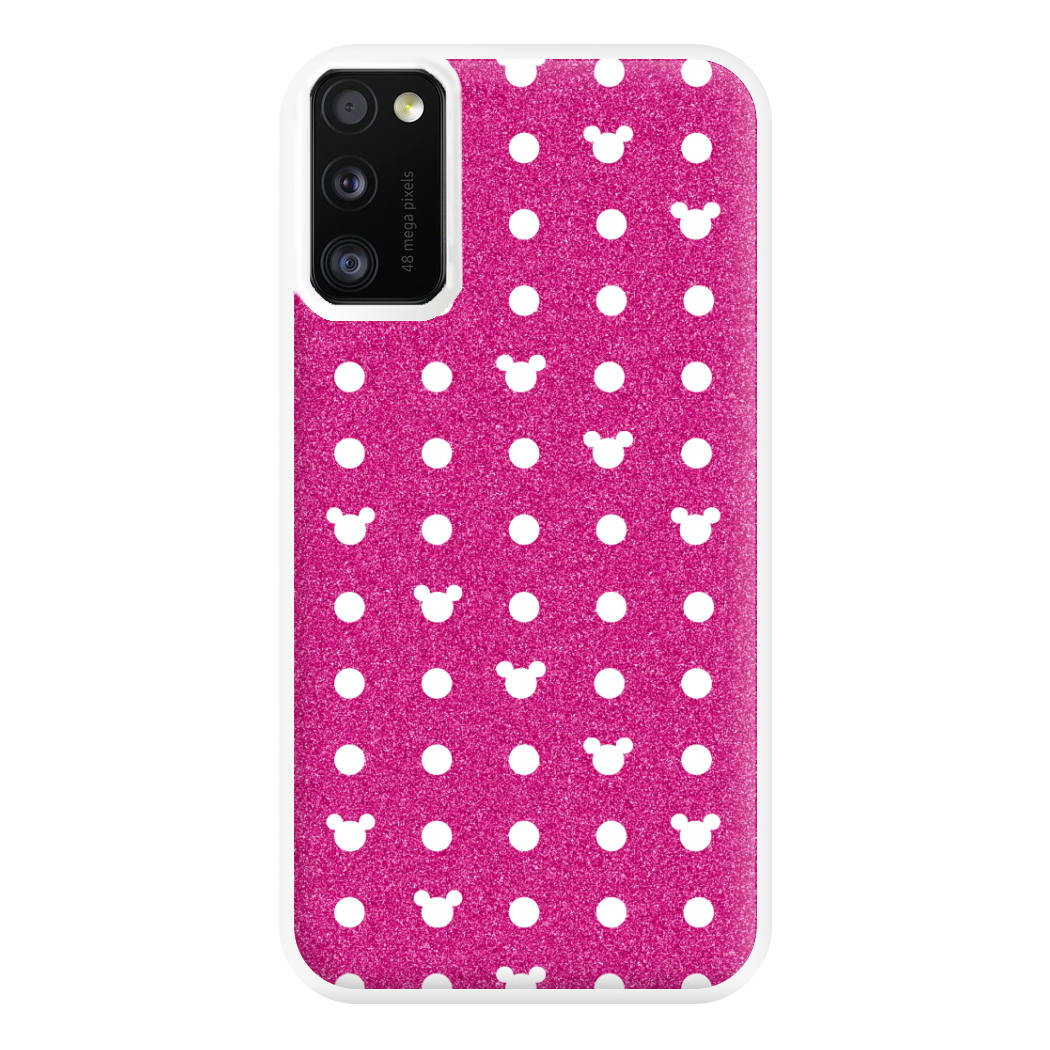 Mickey Polkadot Pink Fairytale Phone Case for Galaxy A41