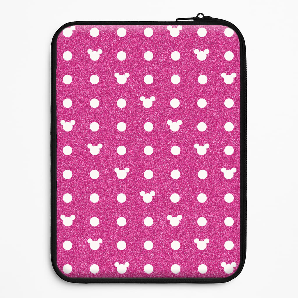Mickey Polkadot Pink Fairytale Laptop Sleeve