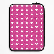 Mickey Polkadot Pink Fairytale Laptop Sleeve 1