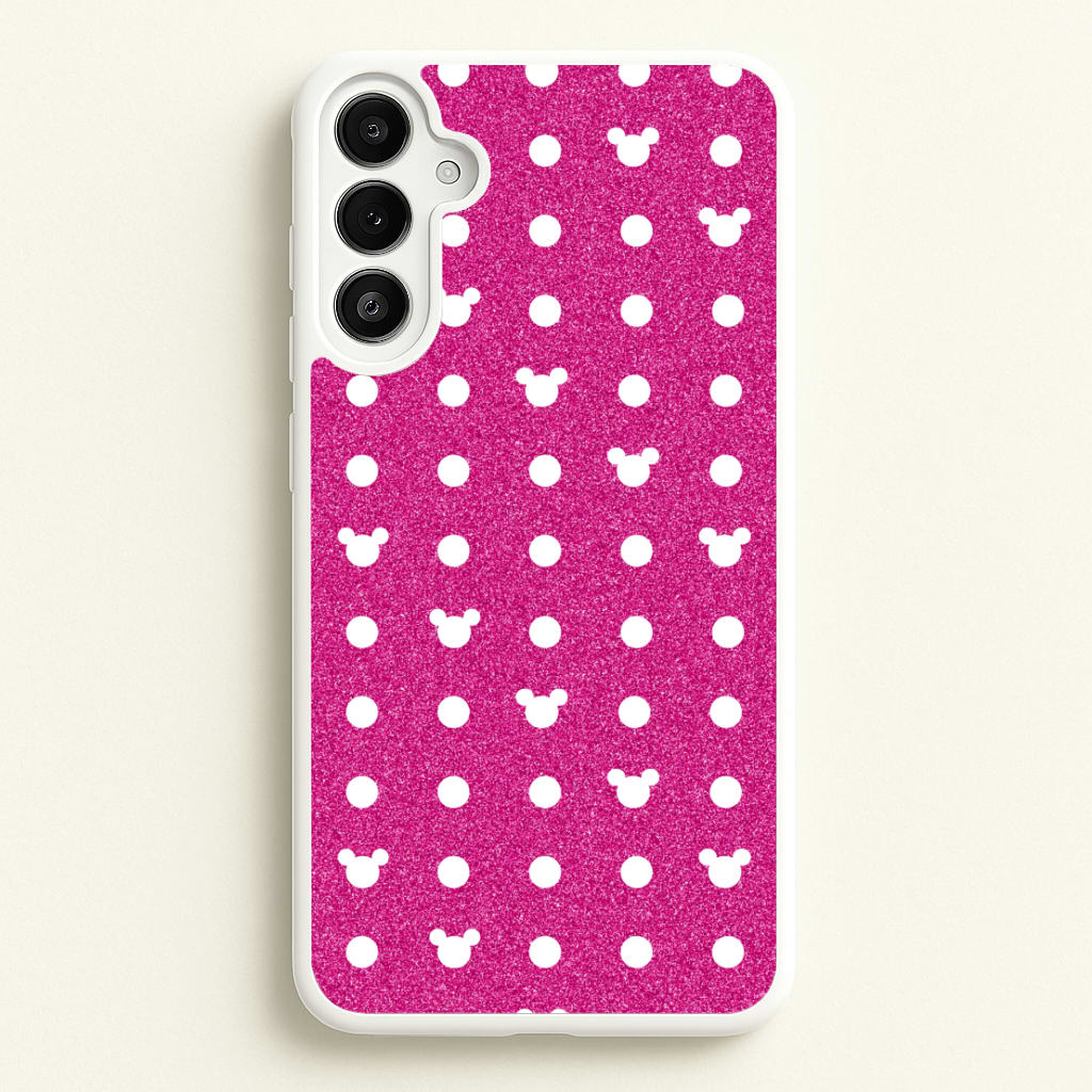 Mickey Polkadot Pink Fairytale  - Disney Phone Case for Galaxy A34