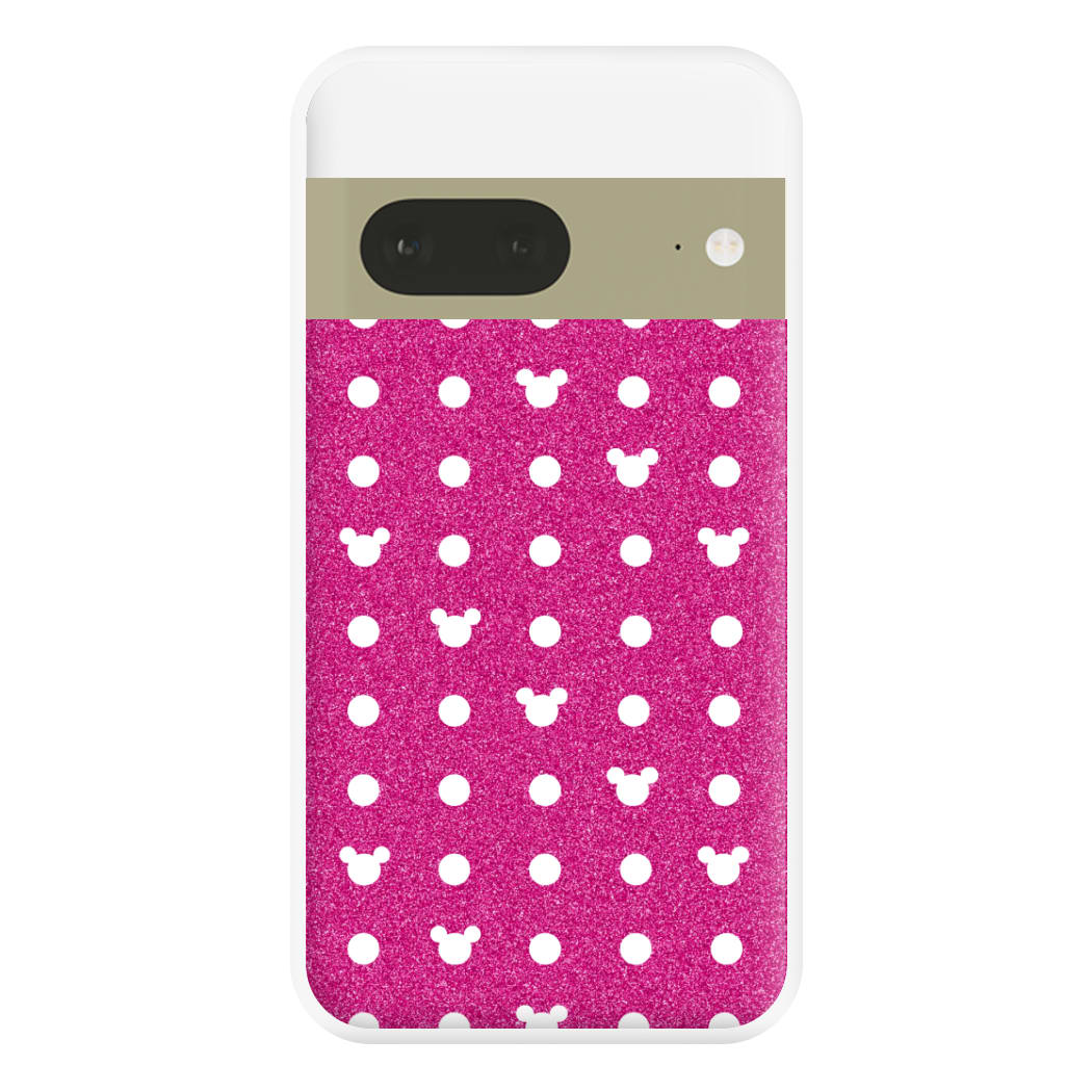 Mickey Polkadot Pink Fairytale Phone Case for Google Pixel 7a