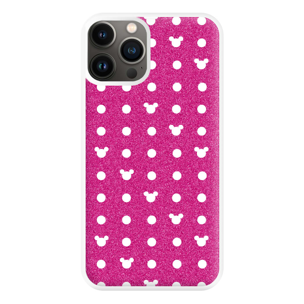 Mickey Polkadot Pink Fairytale Phone Case for iPhone 13 Pro Max