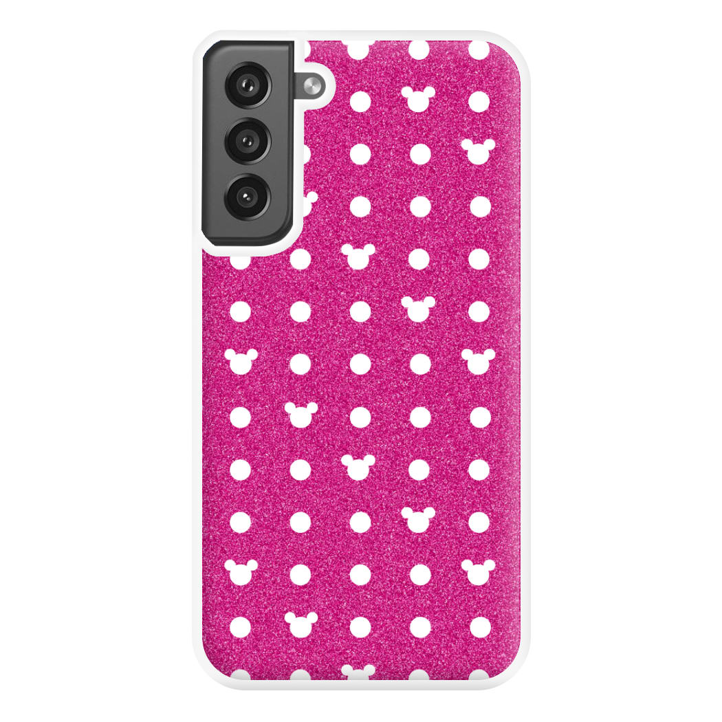 Mickey Polkadot Pink Fairytale Phone Case for Galaxy S21FE