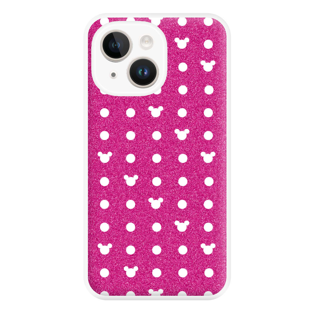 Mickey Polkadot Pink Fairytale Phone Case for iPhone 14 Plus