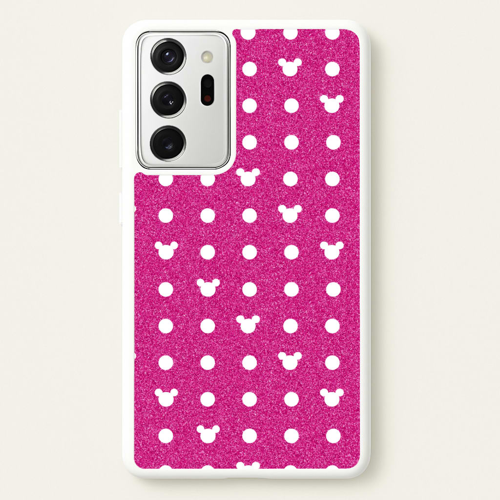 Mickey Polkadot Pink Fairytale  - Disney Phone Case for Galaxy Note 20 Ultra