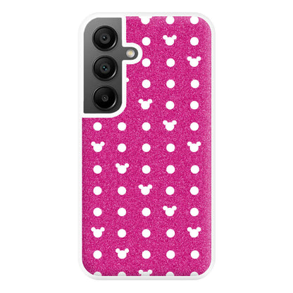 Mickey Polkadot Pink Fairytale Phone Case for Galaxy A55