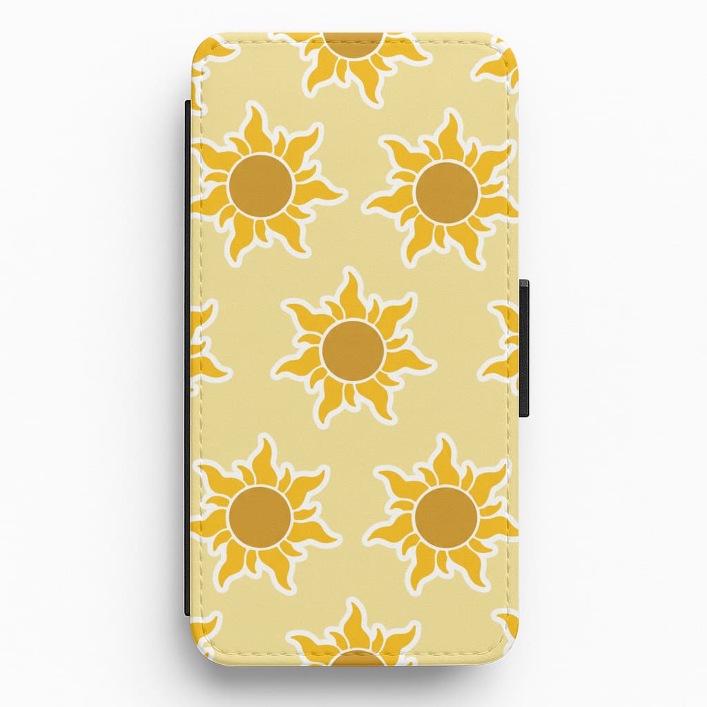 Golden Princess Sun Flip / Wallet Phone Case