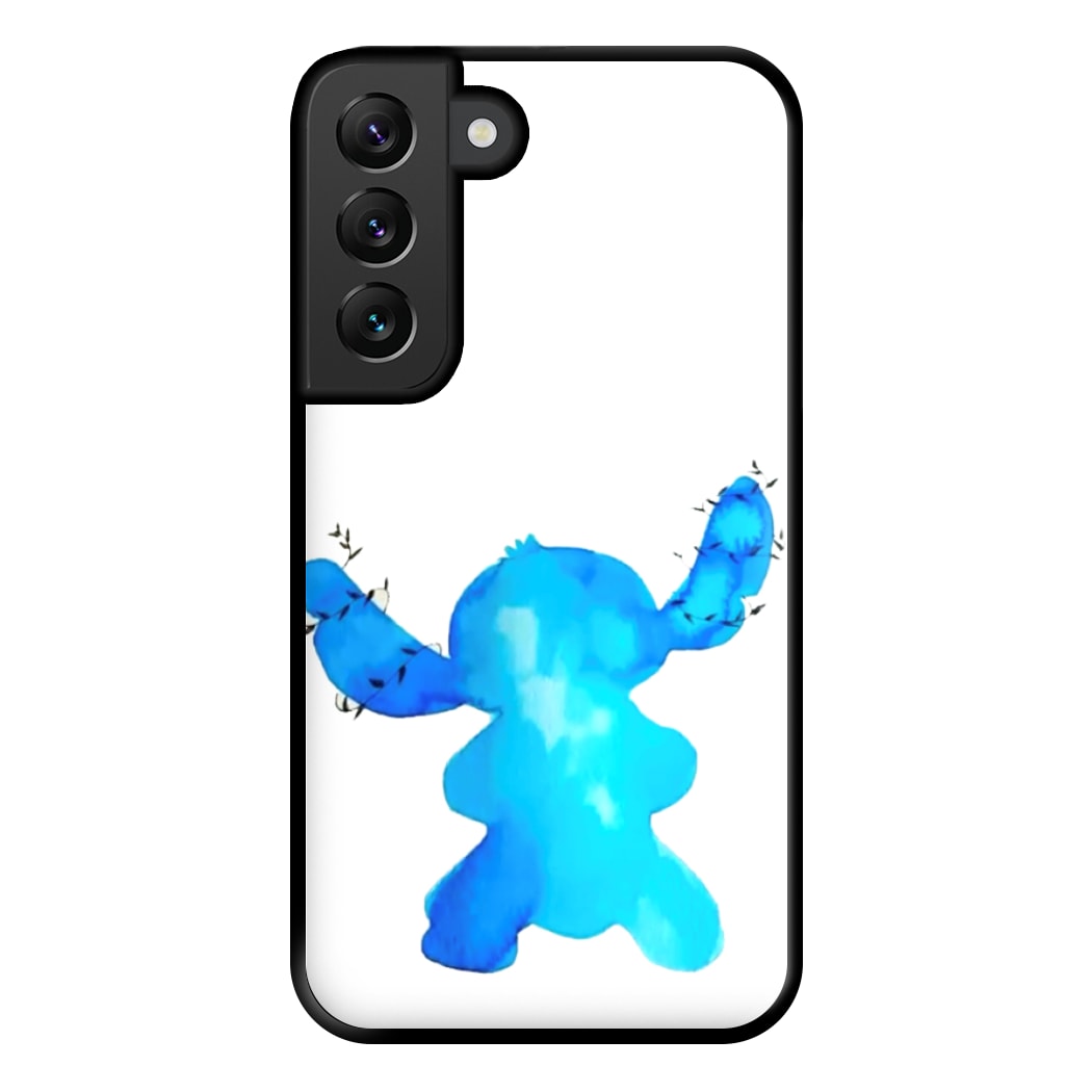 Watercolour Blue Alien Disney Phone Case for Galaxy S22 Plus