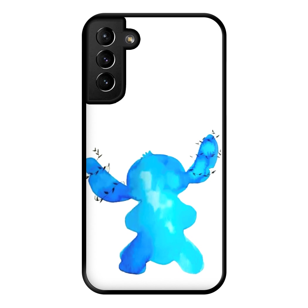 Watercolour Blue Alien Disney Phone Case for Galaxy S21 Plus