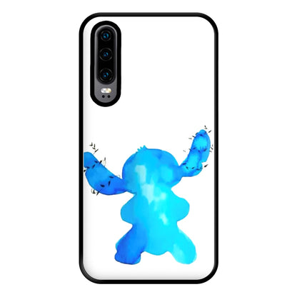 Watercolour Blue Alien Disney Phone Case for Huawei P30