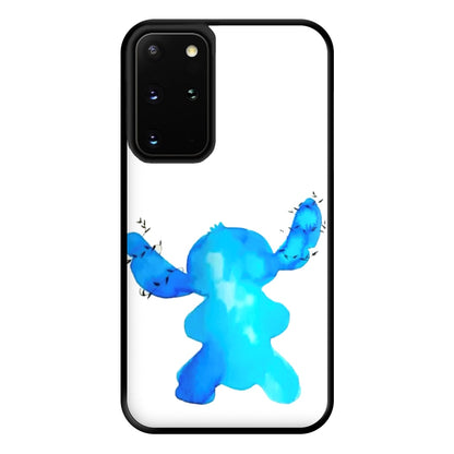 Watercolour Blue Alien Disney Phone Case for Galaxy S20 Plus