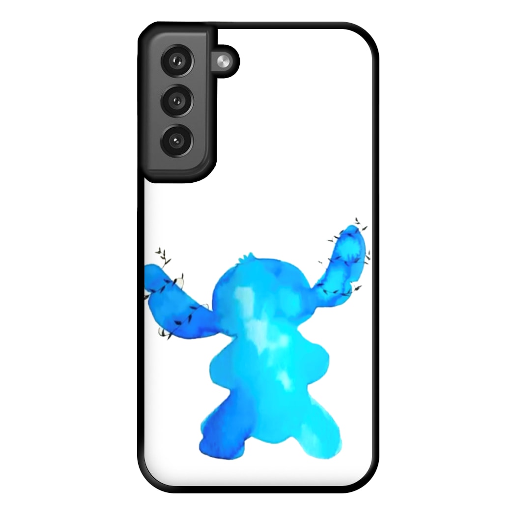 Watercolour Blue Alien Disney Phone Case for Galaxy S21FE