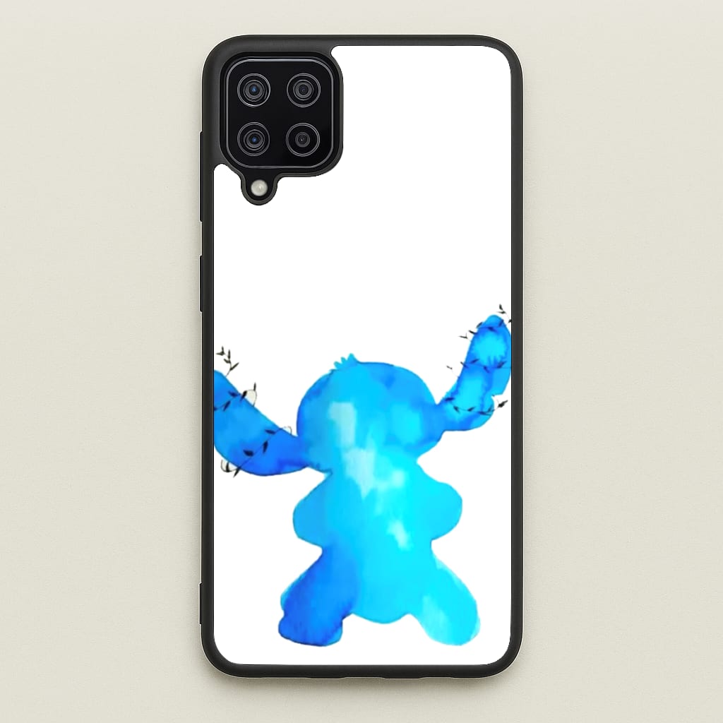 Watercolour Blue Alien Disney  - Disney Phone Case for Galaxy A12
