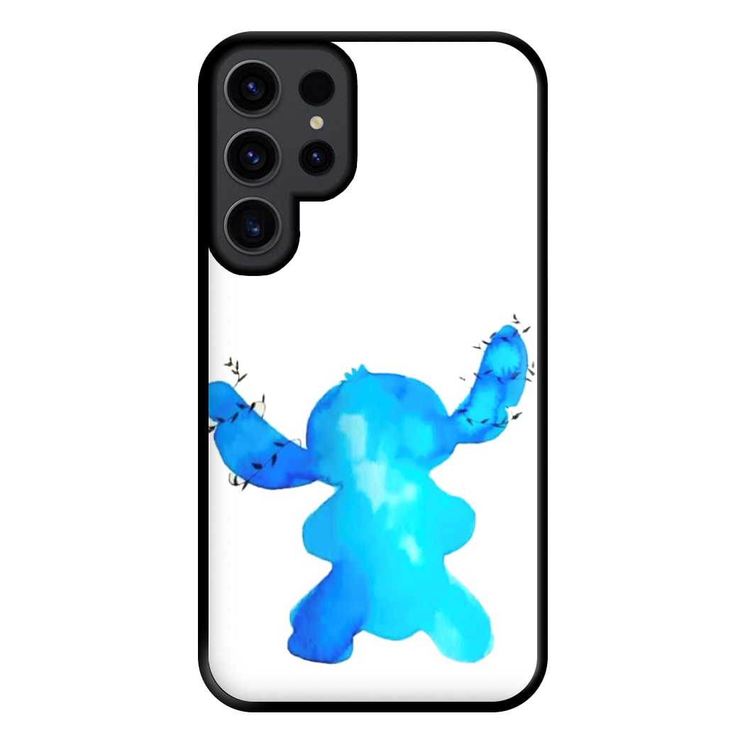 Watercolour Blue Alien Disney Phone Case for Galaxy S23 Ultra