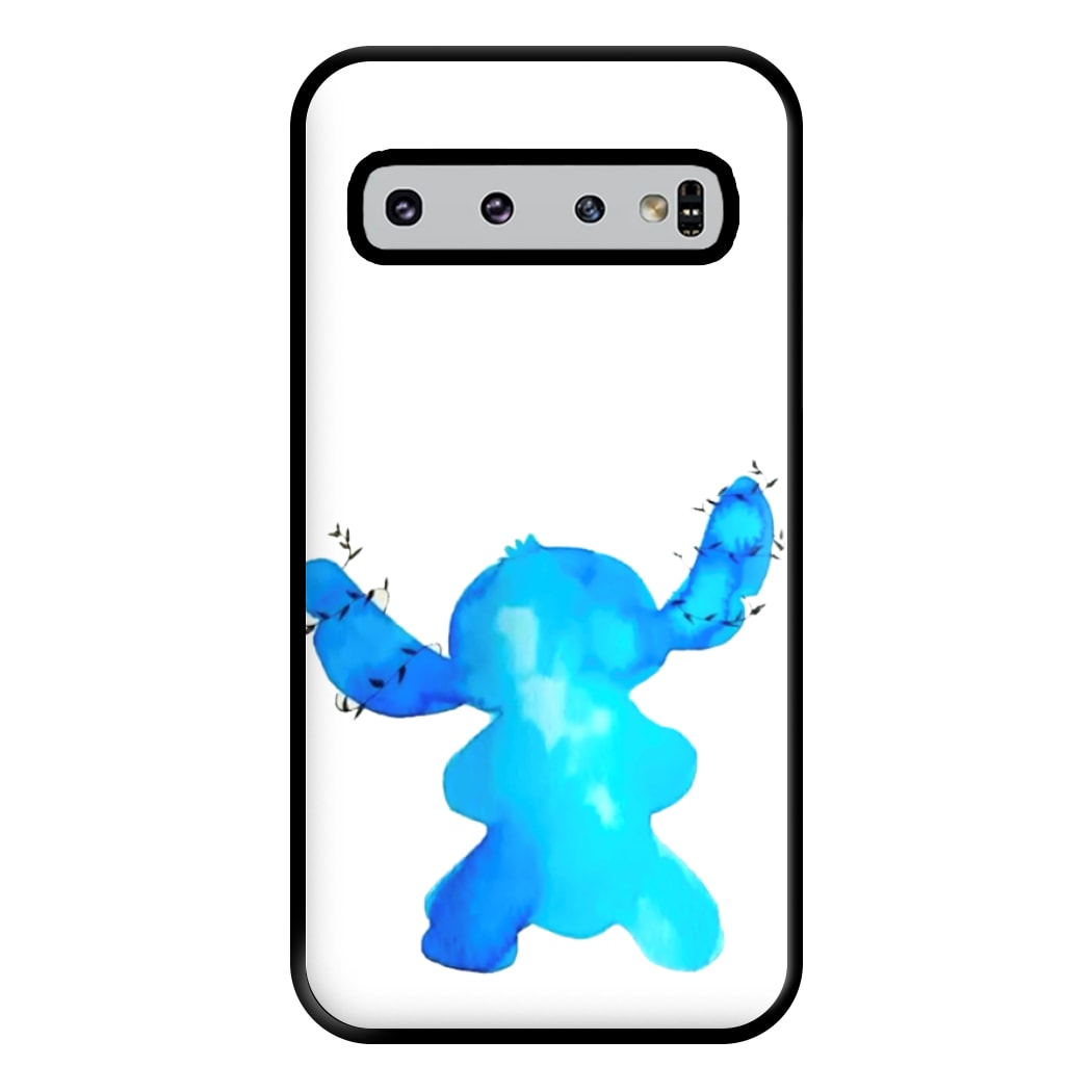 Watercolour Blue Alien Disney Phone Case for Galaxy S10 Plus