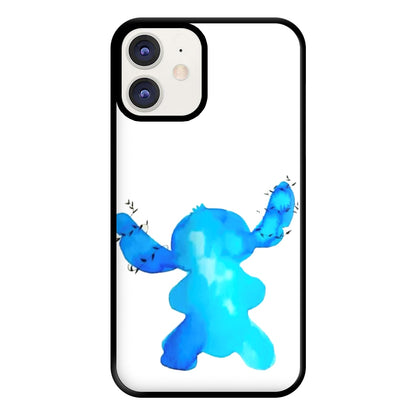 Watercolour Blue Alien Disney Phone Case for iPhone 11