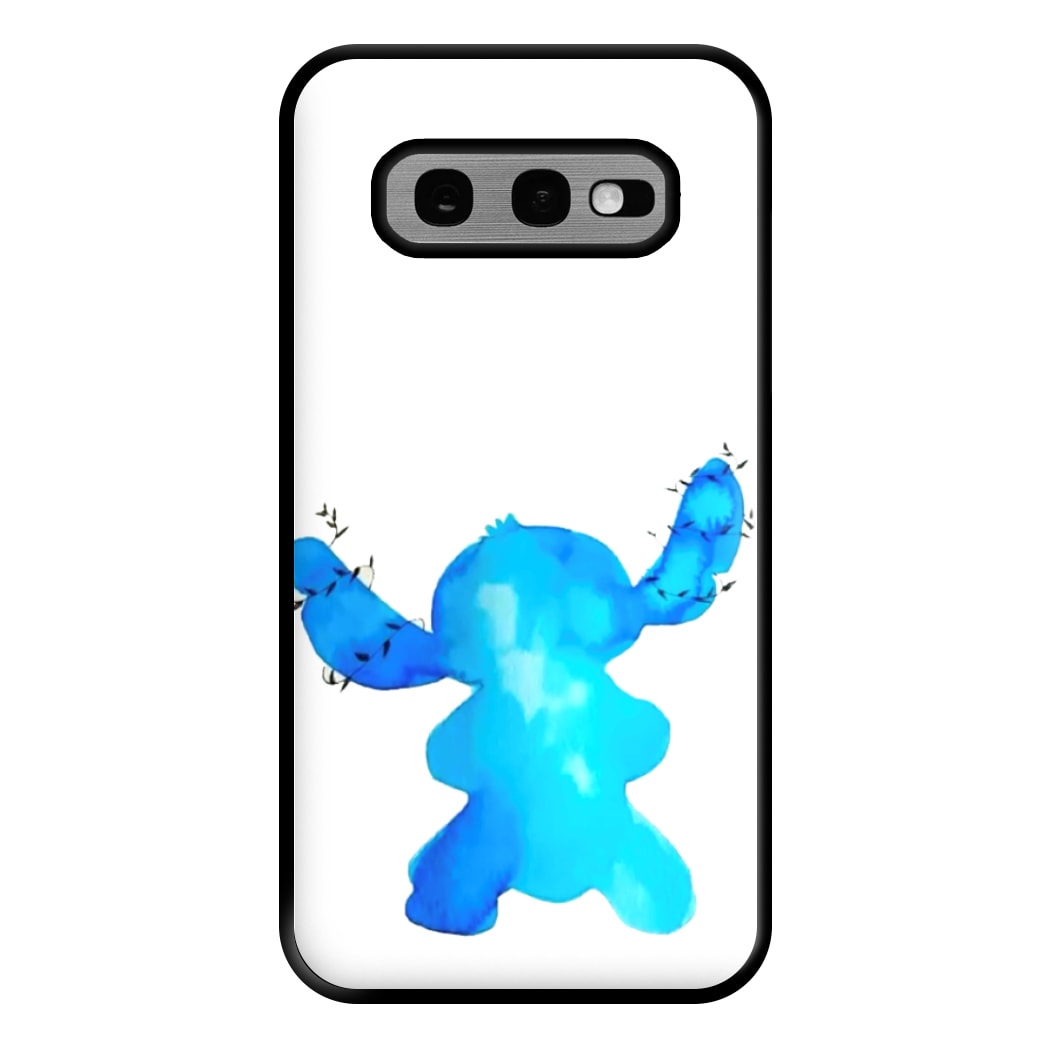 Watercolour Blue Alien Disney Phone Case for Galaxy S10e