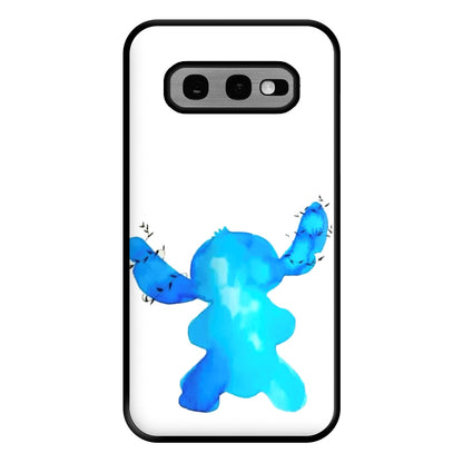 Watercolour Blue Alien Disney Phone Case for Galaxy S10e