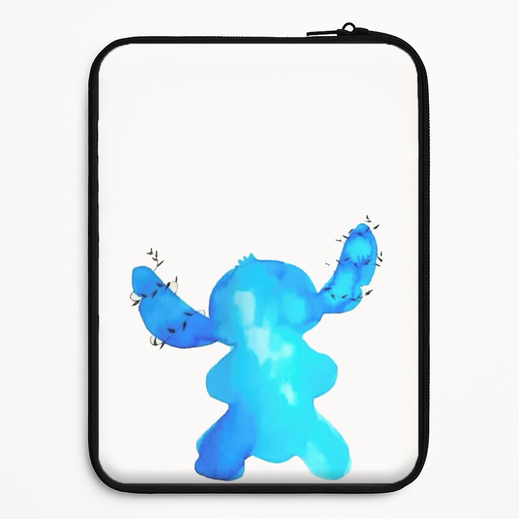 Watercolour Blue Alien Disney Laptop Sleeve