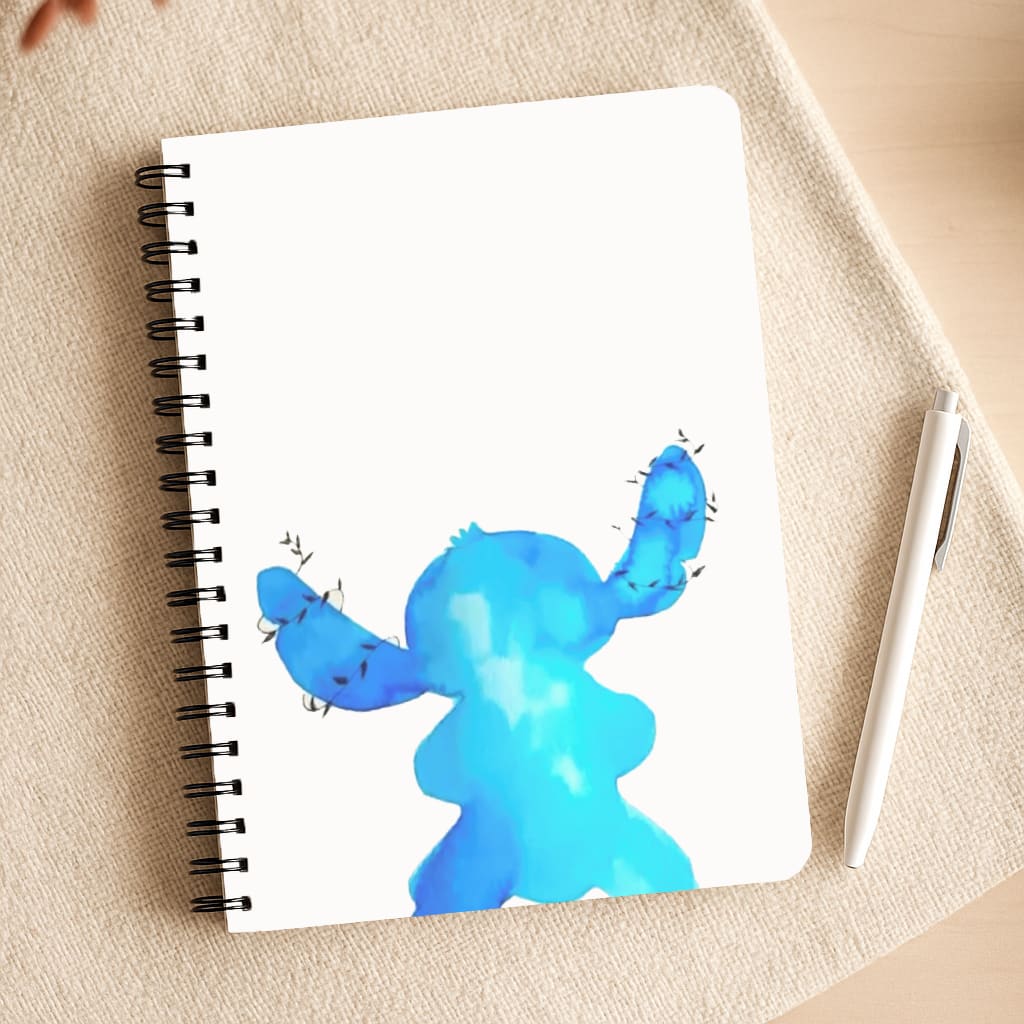 Watercolour Blue Alien Disney Notepad