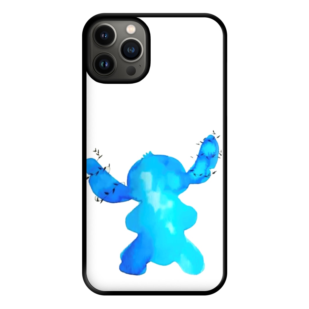 Watercolour Blue Alien Disney Phone Case for iPhone 13