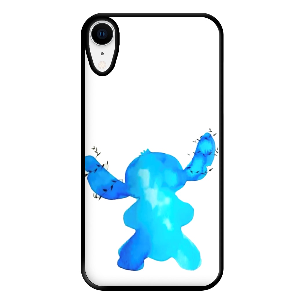 Watercolour Blue Alien Disney Phone Case for iPhone XR