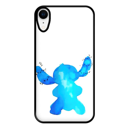 Watercolour Blue Alien Disney Phone Case for iPhone XR