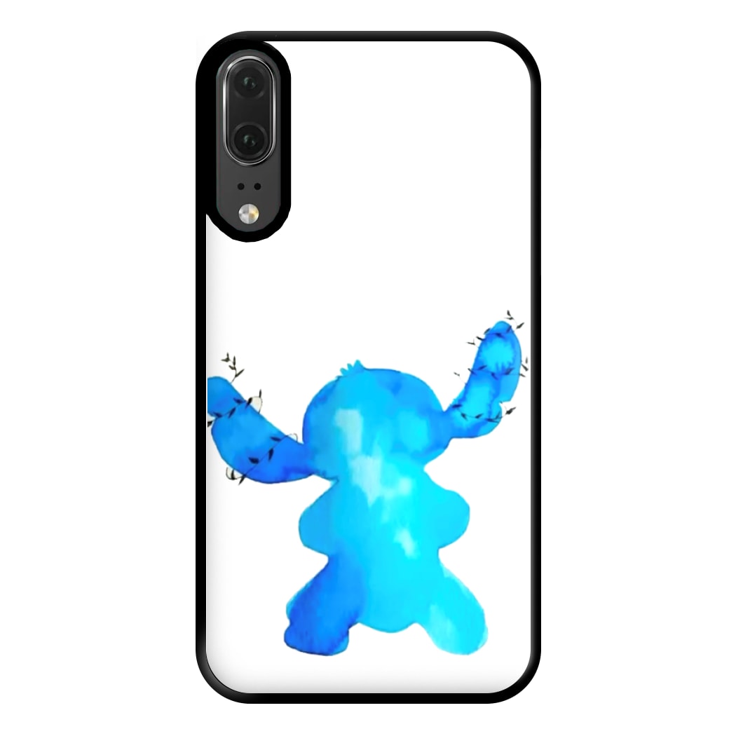 Watercolour Blue Alien Disney Phone Case for Huawei P20