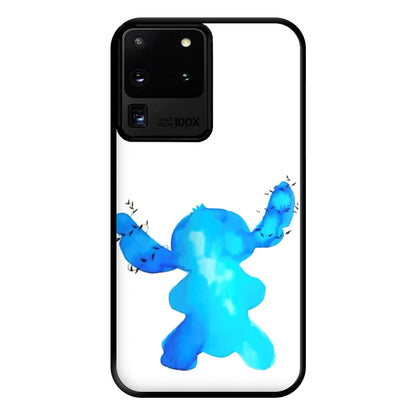 Watercolour Blue Alien Disney Phone Case for Galaxy S20 Ultra