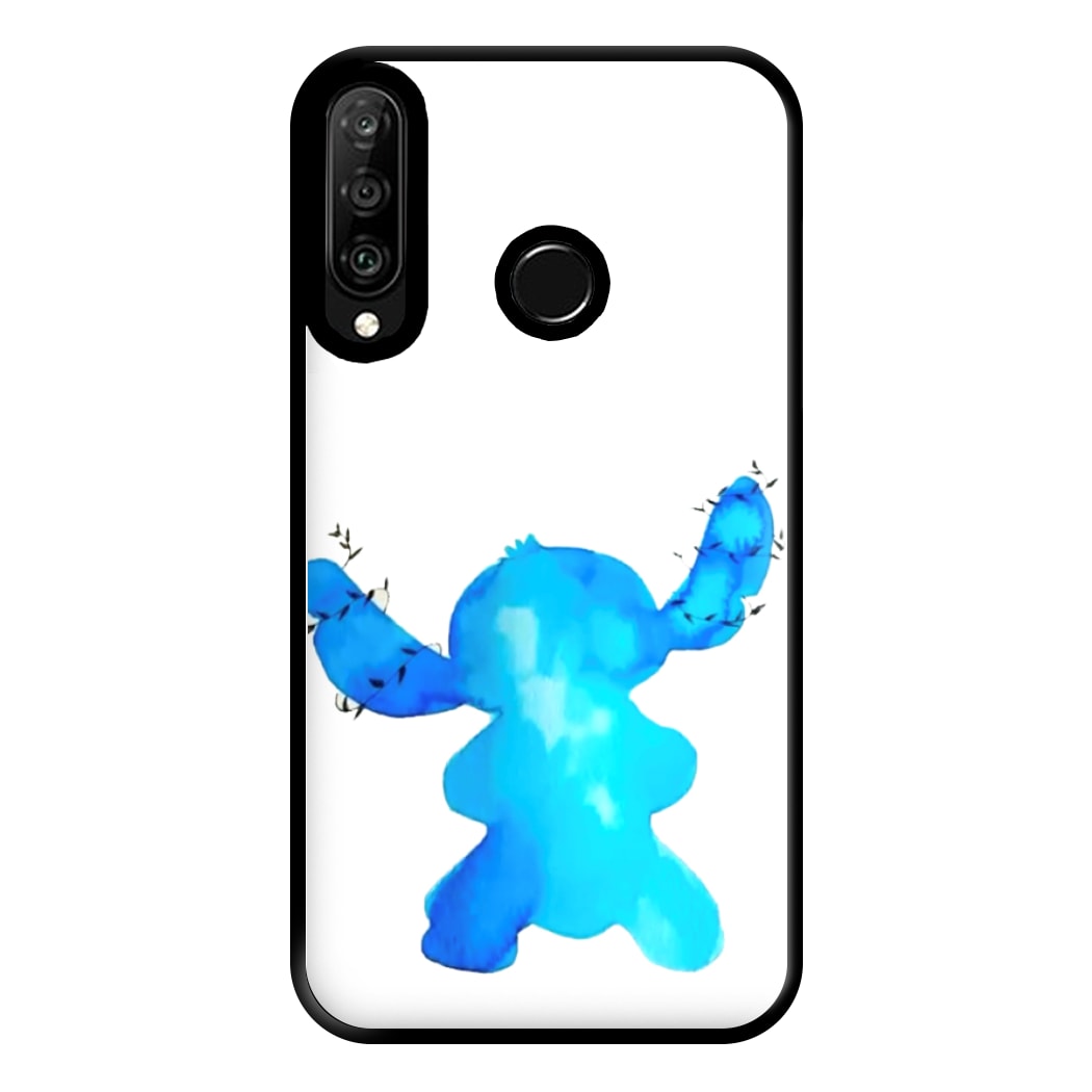 Watercolour Blue Alien Disney Phone Case for Huawei P30 Lite