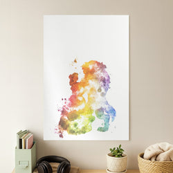 Watercolour Beauty Fairytale Poster
