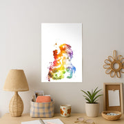 Watercolour Beauty Fairytale Poster 2