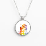 Watercolour Beauty Fairytale Circle Necklace
