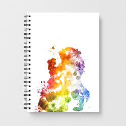 Watercolour Beauty and the Beast Disney Notebook - Fun Cases