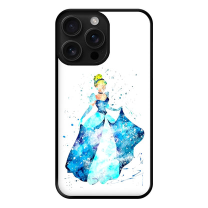 Watercolour Cinderella Fairytale Phone Case for iPhone 16 Pro Max