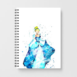 Watercolour Cinderella Disney Notebook - Fun Cases
