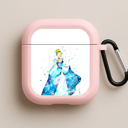 Watercolour Cinderella Fairytale Pink AirPods Case
