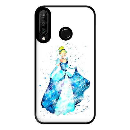 Watercolour Cinderella Fairytale Phone Case for Huawei P30 Lite