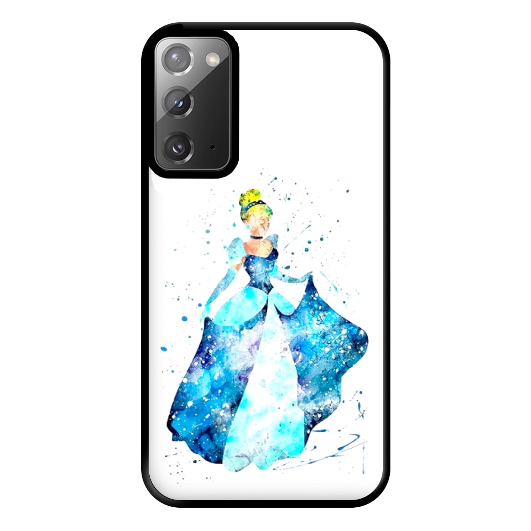 Watercolour Cinderella Fairytale Phone Case for Galaxy Note 20 Ultra