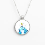Watercolour Cinderella Fairytale Necklace 1