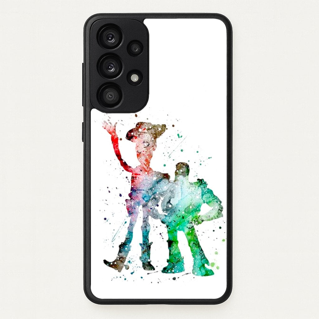 Watercolour Woody & Buzz A Story of Toys Fairytale  - Disney Phone Case for Galaxy A33