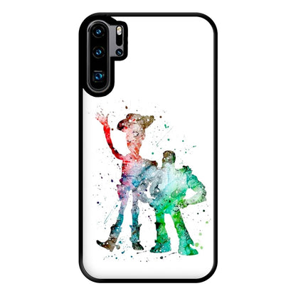 Watercolour Woody & Buzz A Story of Toys Fairytale Phone Case for Huawei P30 Pro