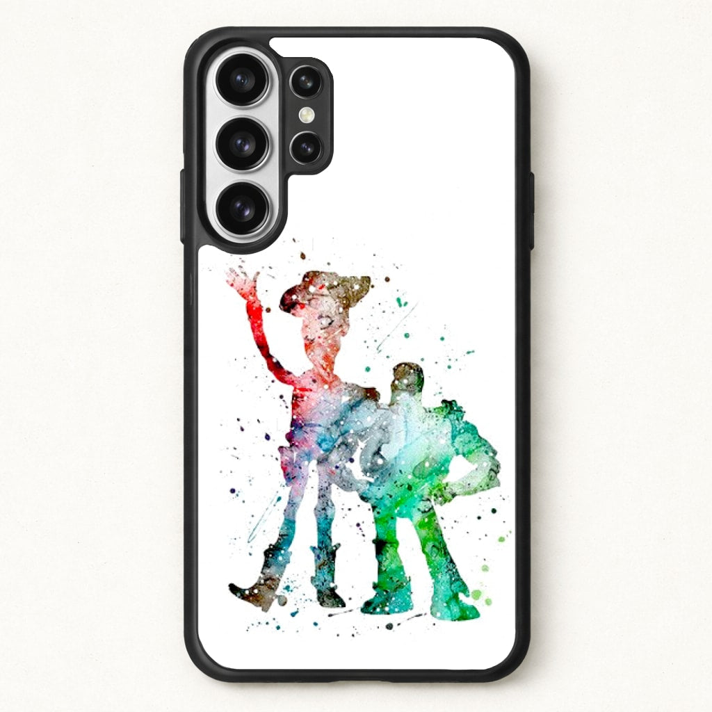 Watercolour Woody & Buzz A Story of Toys Fairytale Phone Case for Galaxy S26 Ultra