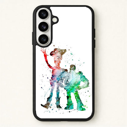 Watercolour Woody & Buzz A Story of Toys Fairytale Phone Case for Galaxy S26