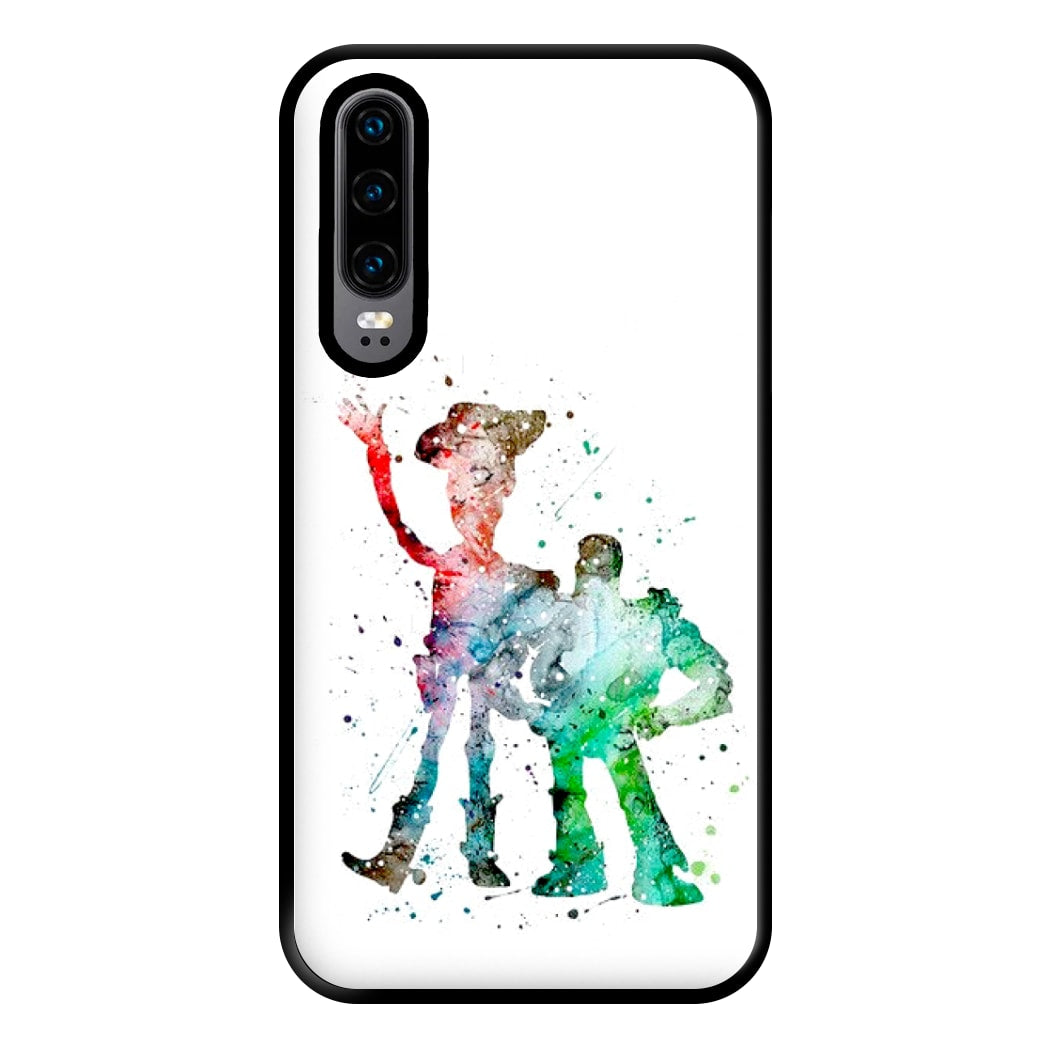 Watercolour Woody & Buzz A Story of Toys Fairytale Phone Case for Huawei P30