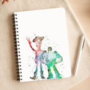 Watercolour Woody & Buzz A Story of Toys Fairytale Notebook 3