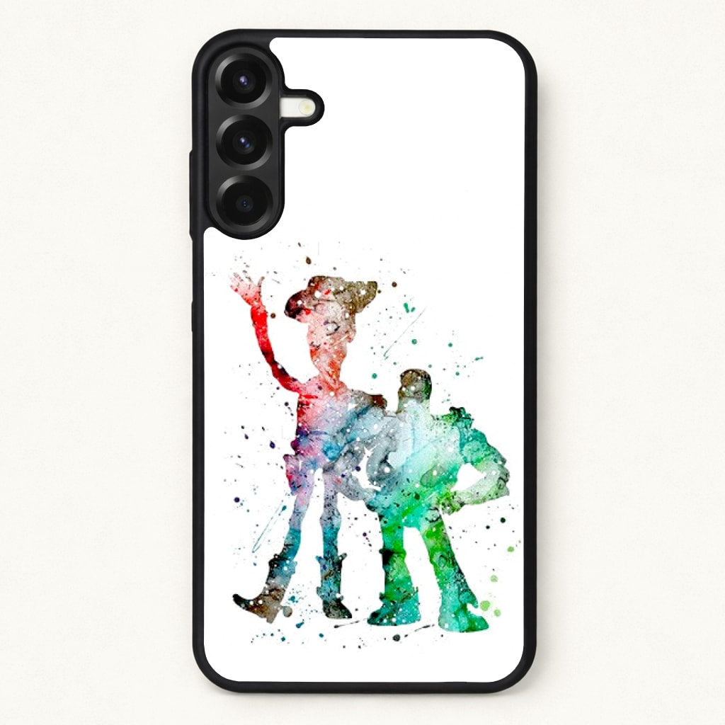 Watercolour Woody & Buzz A Story of Toys Fairytale Phone Case