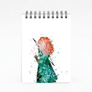 Watercolour Princess Merida Brave Fairytale Notebook 4