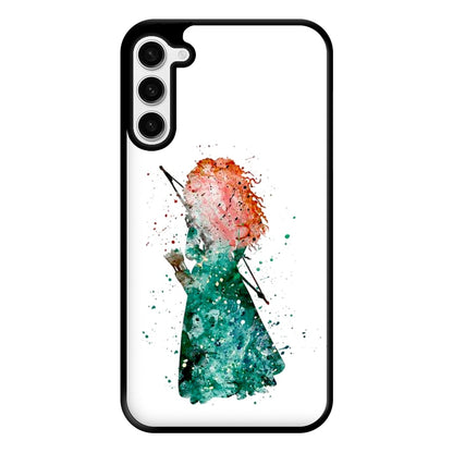 Watercolour Princess Merida Brave Fairytale Phone Case for Galaxy S23 Plus