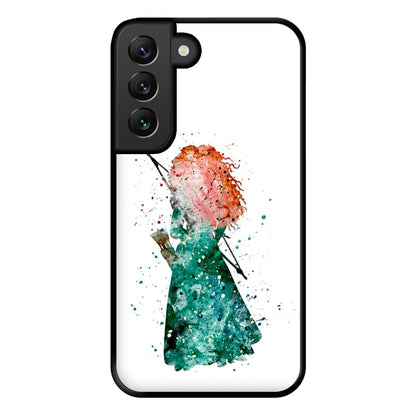 Watercolour Princess Merida Brave Fairytale Phone Case for Galaxy S22 Plus